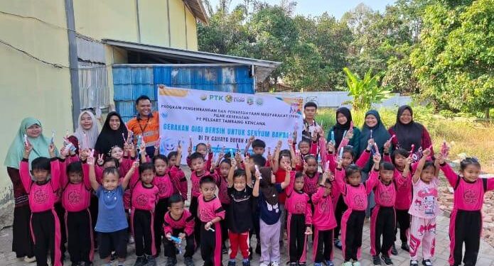 PT PTK Ajak 848 Anak di Lingkar Tambang Biasakan Gigi Bersih