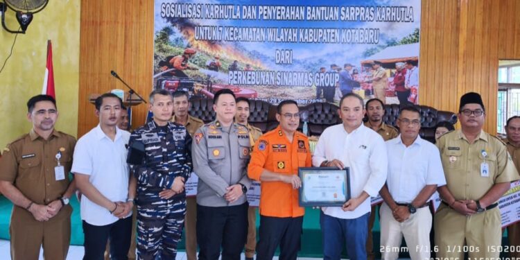 Sinar Mas Turun Tangan, Tujuh Kecamatan di Kotabaru Diperkuat Hadapi Karhutla