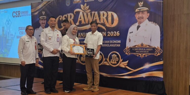 PT Kadya Caraka Mulia Sabet Predikat Terbaik I CSR Award Kabupaten Banjar 2026 Meski Masuki Tahap Rencana Pasca Tambang