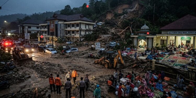 Galodo Terjang Pusat Pemerintahan Kabupaten Solok, Ratusan Warga Mengungsi