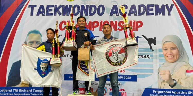 Taekwondo Kotabaru Sabet Juara Umum, Bawa Pulang 57 Medali dari Banjarmasin