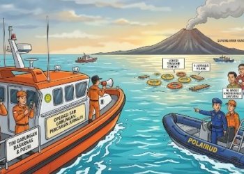 Hilang Kontak di Selat Sunda, Tim Gabungan Sisir Perairan Banten Cari Rombongan Jurnalis