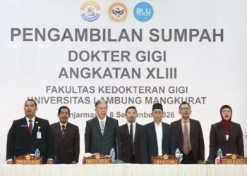Prestasi Nasional Warnai Sumpah Dokter Gigi FKG ULM, Lulusannya Raih Nilai Sempurna
