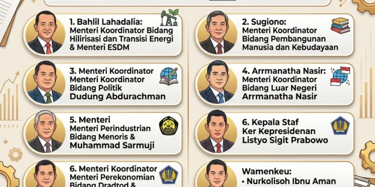 Presiden Prabowo Melantik Sejumlah Menteri dan Wakil Menteri di Istana Negara